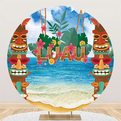 Unterhaltung hawaiisch Thema Luau Party Runden Hintergrund