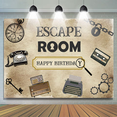 Escape Room Mystery Alles Gute zum Geburtstag Party Hintergrund