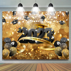 Gefallen Hüte Funke Ballon Klasse Von 2024 Hintergrund