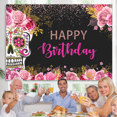 Fiesta Tag Von Tod Themenorientiert Glücklich Geburtstag Hintergrund
