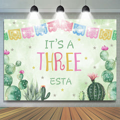 Fiesta Thema Es ist A Drei Ost Glücklich Geburtstag Hintergrund