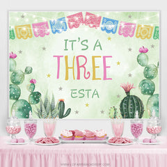 Fiesta Thema Es ist A Drei Ost Glücklich Geburtstag Hintergrund