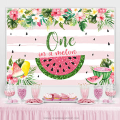 Blumen Funkeln Eins In A Melone Sommer Geburtstag Hintergrund