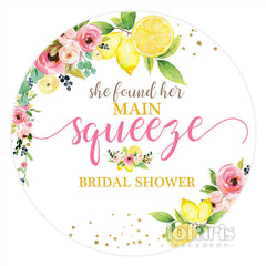 Blumen Ihr Hauptsächlich Squeere Braut Dusche Runden Hintergrund