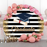 Blumen Doktorhut Funkeln Streifen Kreisförmig Grad Hintergrund