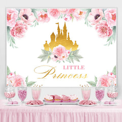 Blumen Rosa Wurf Prinzessin Geburtstag Party Hintergrund für Foto