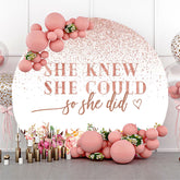 Blumen Sie Wusste Sie Könnte Runden Abschluss Hintergrund