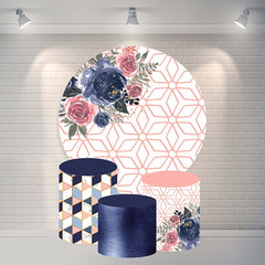 Blume Und Geometrie Kreis Glücklich Geburtstag Hintergrund
