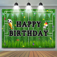 Fußball Feld Gras Sport Thema Geburtstag Hintergrund