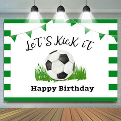 Fußball Lasst uns Trete Es Foto-Shooting Hintergrund für Geburtstag
