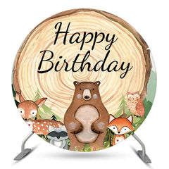 Wald Tiere Protokoll Safari Kreis Geburtstag Hintergrund