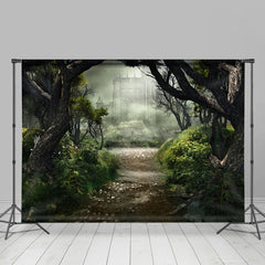 Wald Landschaft Schloss Baum Fantastisch Foto Hintergrund