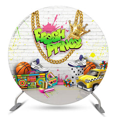 Frisch Prinz Graffiti Runden Babydusche Hintergrund