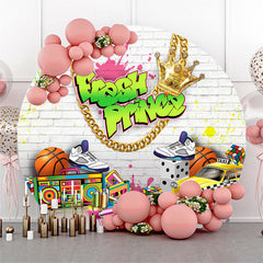 Frisch Prinz Graffiti Runden Babydusche Hintergrund