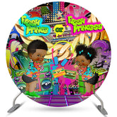 Frisch Prinz Oder Prinzessin Geschlecht Aufdecken Runden Hintergrund