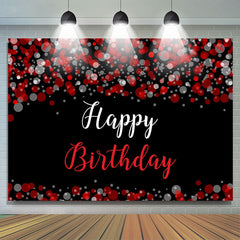 Unscharf Rot Grau Blase Themenorientiert Glücklich Geburtstag Hintergrund