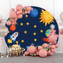 Galaxis Blau Universum Schön Runden Geburtstag Hintergrund