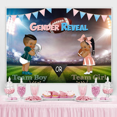 Gendar Aufdecken Fußball Party Hintergrund für babydusche