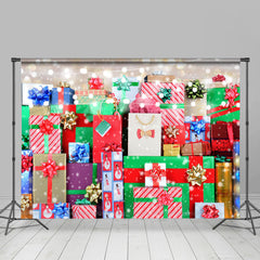 Funkeln Und Bunt Weihnachten Geschenke Hintergrund Für Kinder