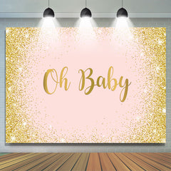 Funkeln Und Einfach Bokeh Geschlecht Aufdecken Oh Baby Hintergrund