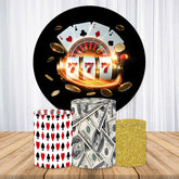 Funkeln Karte Spiel Dollar Runden Geburtstag Hintergrund Bausatz