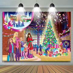 Funkeln Farbig Beleuchtung Frau Mädchen Weihnachten Hintergrund