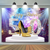 Funkeln Bunt Themenorientiert Glücklich 50 Geburtstag Hintergrund