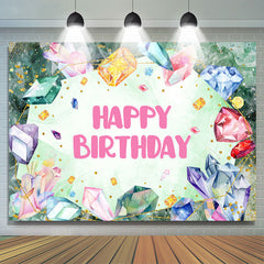 Glitzer Kristall Juwelen Mädchen Alles Gute zum Geburtstag Hintergrund