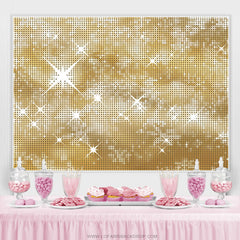 Funkeln Golden Bokeh Glücklich Geburtstag Themenorientiert Hintergrund