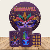 Funkeln Maskerade Karneval Runden Party Hintergrund Bausatz