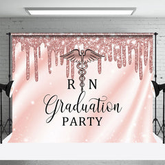 Funkeln Rose Gold Mädchen Abschluss Party Hintergrund