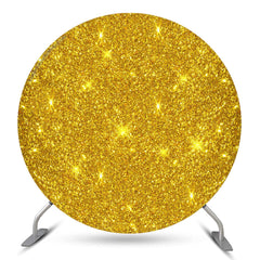 Glühend Gold Funke Einfach Runden Geburtstag Hintergrund
