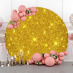 Glühend Gold Funke Einfach Runden Geburtstag Hintergrund
