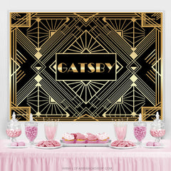 Gold Und Schwarz Gabsty Geburtstag Party Deko Hintergrund