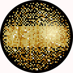 Gold Schwarz Funkeln Runden Hintergründe für Geburtstag
