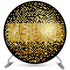 Gold Schwarz Funkeln Runden Hintergründe für Geburtstag