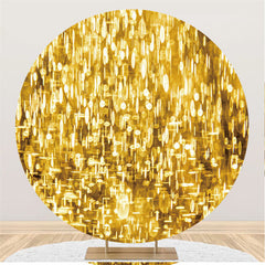 Gold Bokeh Funkeln Runden Glücklich Geburtstag Party Hintergrund