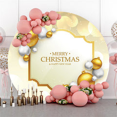 Gold Bokeh Funkeln Runden Neu Jahr Weihnachten Hintergrund