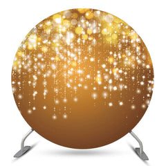 Gold Bokeh Zeichenfolge Geburtstag Party Kreis Hintergrund