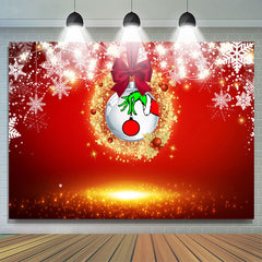 Gold Funkeln Und Weiß Schneeflocke Weihnachten Hintergrund