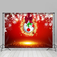 Gold Funkeln Und Weiß Schneeflocke Weihnachten Hintergrund