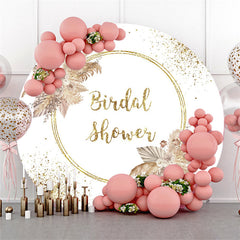 Gold Funkeln Boho Thema Runden Braut Dusche Hintergrund