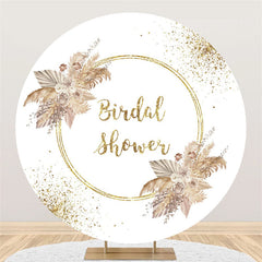 Gold Funkeln Boho Thema Runden Braut Dusche Hintergrund