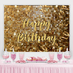 Gold Funkeln Bokeh Glücklich Geburtstag Hintergrund Für Party