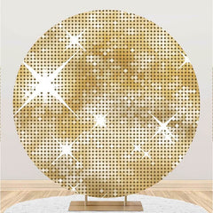Gold Funkeln Bokeh Runden Geburtstag Hintergrund Für Mädchen