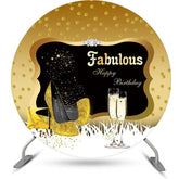 Gold Funkeln Punkt Anmut Kreis Geburtstag Hintergrund