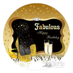 Gold Funkeln Punkt Anmut Kreis Geburtstag Hintergrund