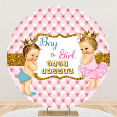Gold Funkeln Rosa Hintergrund Für Babydusche Hintergrund