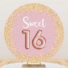 Gold Funkeln Rosa Süß 16 Geburtstag Party Hintergrund