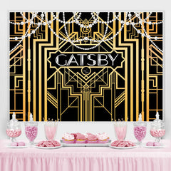 Gold Linien Mit Weiss Perle Geburtstag Hintergrund Für Frauen